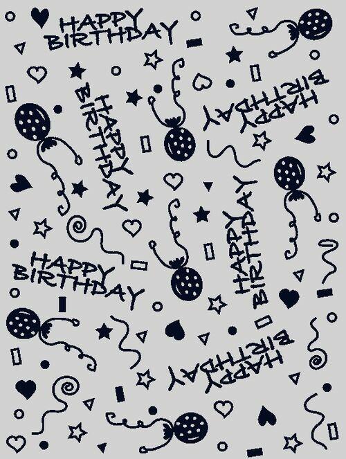 MANTA DE TRICÔ - LINHA TEMÁTICA - ANIVERSÁRIO - HAPPY BALLOONS