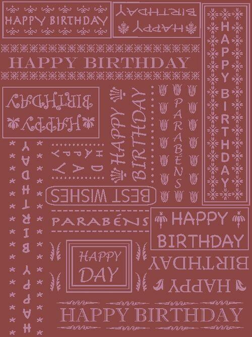 MANTA DE TRICÔ - LINHA TEMÁTICA - ANIVERSÁRIO - HAPPY BIRTHDAY