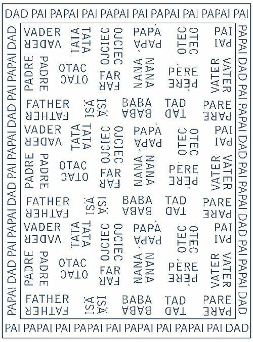 MANTA DE TRICÔ - LINHA TEMÁTICA - DIA DOS PAIS - 17 IDIOMAS