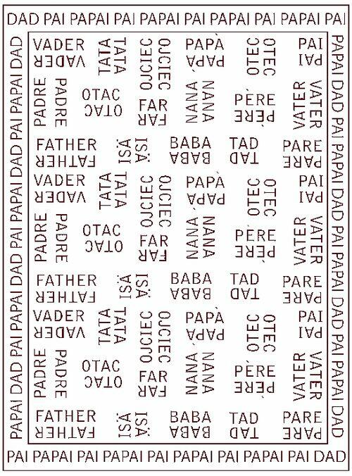 MANTA DE TRICÔ - LINHA TEMÁTICA - DIA DOS PAIS - 17 IDIOMAS