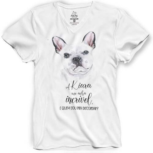Camiseta Personalizada Meu Bulldog Francs me Acha Incrvel