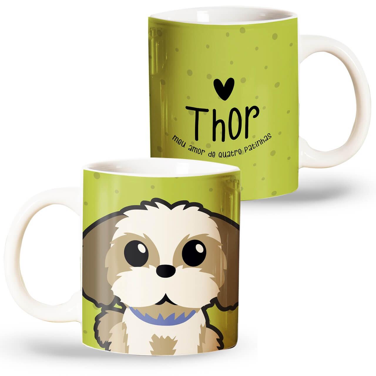 Caneca personalizada shih tzu