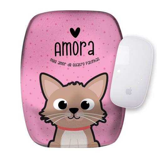 Mouse Pad Personalizado Gato Creme