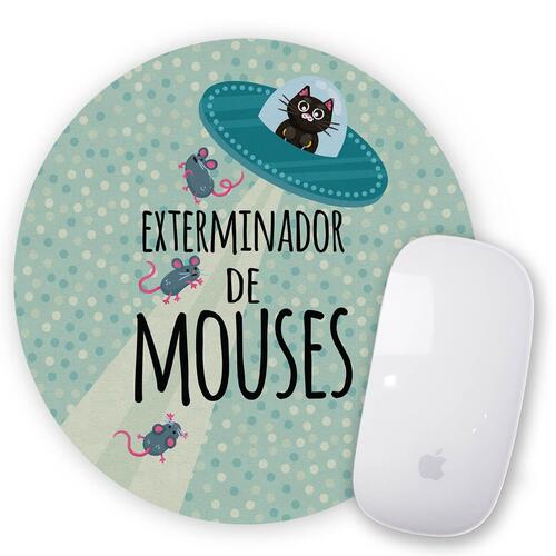 Mouse Pad Redondo O Exterminador de Mouses