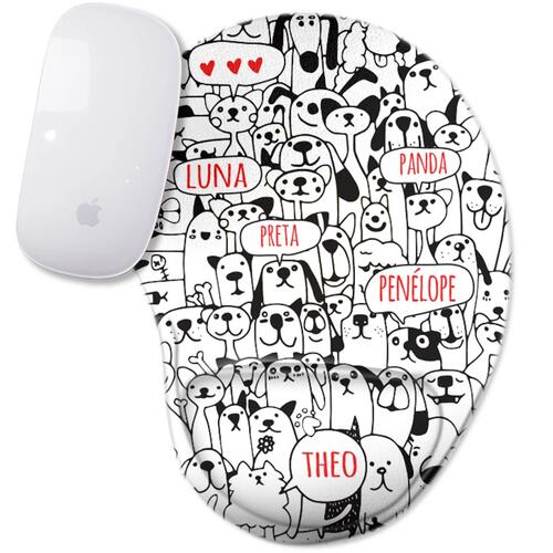 Mouse Pad Personalizado Bicharada - Com os Nomes dos Seus Pets