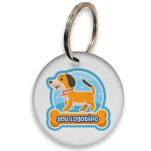Placa de Identificao Com Seu Logotipo e QRCode- 10 unidades - Para PetShops e Empresas