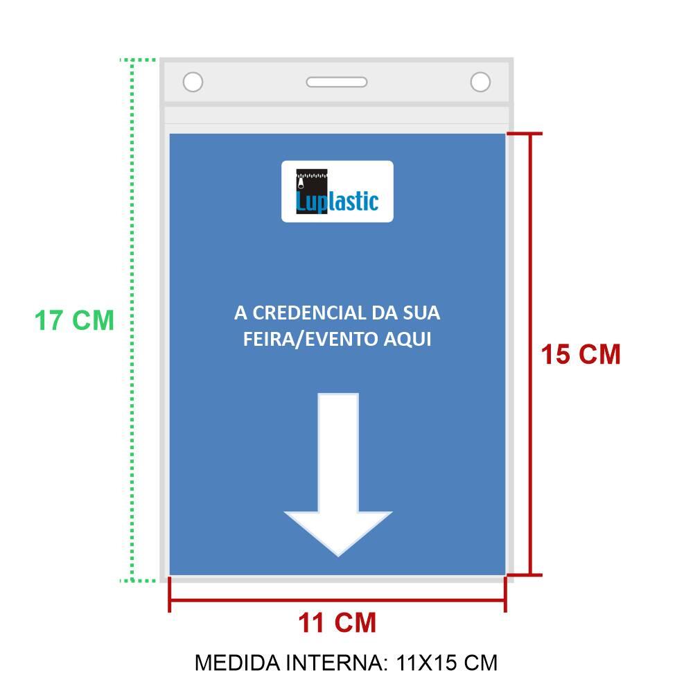 Comprar Porta Credencial de Feira Crachá 11x15 cm Pct 100un - de R$97 ...