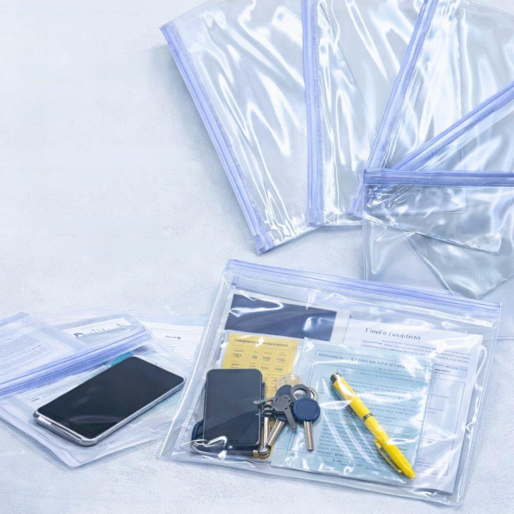 clear　2個セット Comprar Pasta Zip Zap 14x21 cm Transparente Cristal - de R$352,11