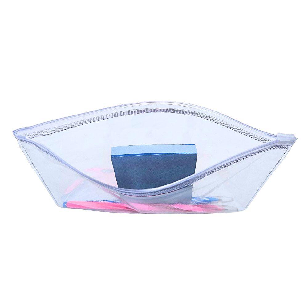 clear　2個セット Comprar Pasta Zip Zap 14x21 cm Transparente Cristal - de R$352,11