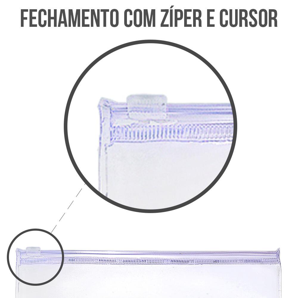 Comprar Pasta Zip Zap 28,5x19 cm Transparente Cristal - de R$474