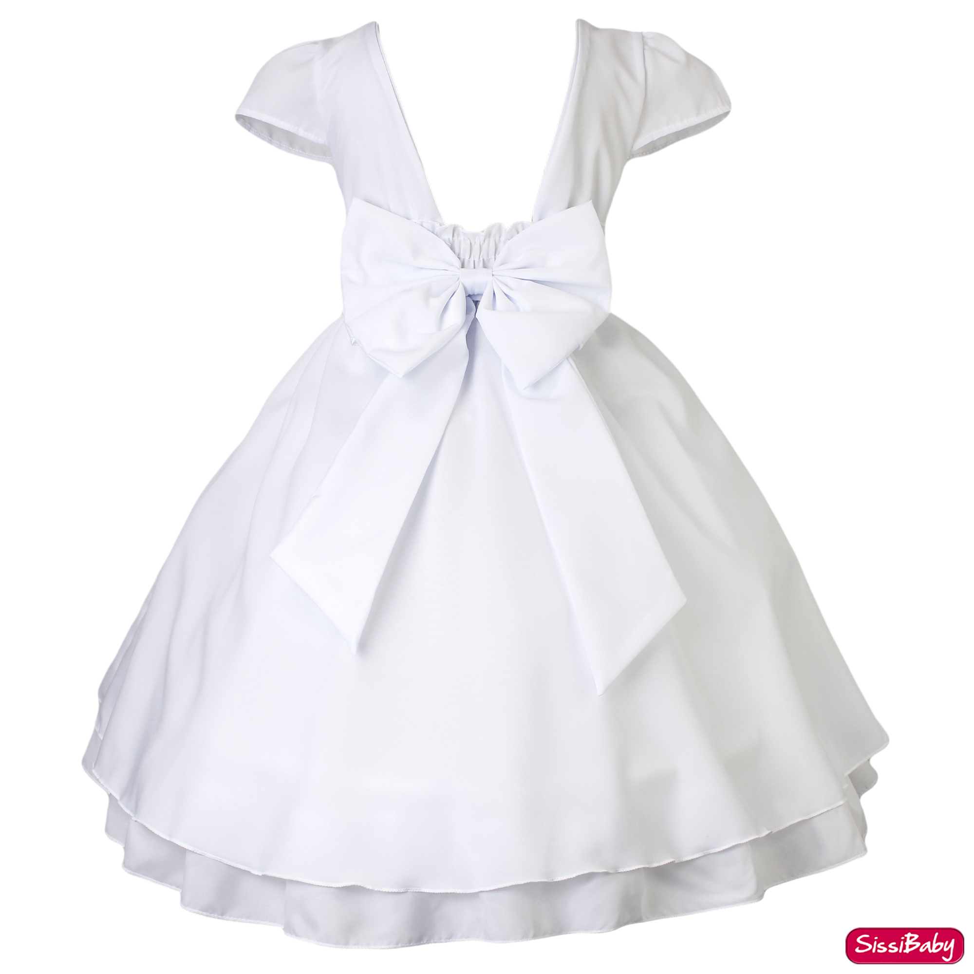 Comprar Vestido Infantil Branco Festa Formatura Batizado Daminha
