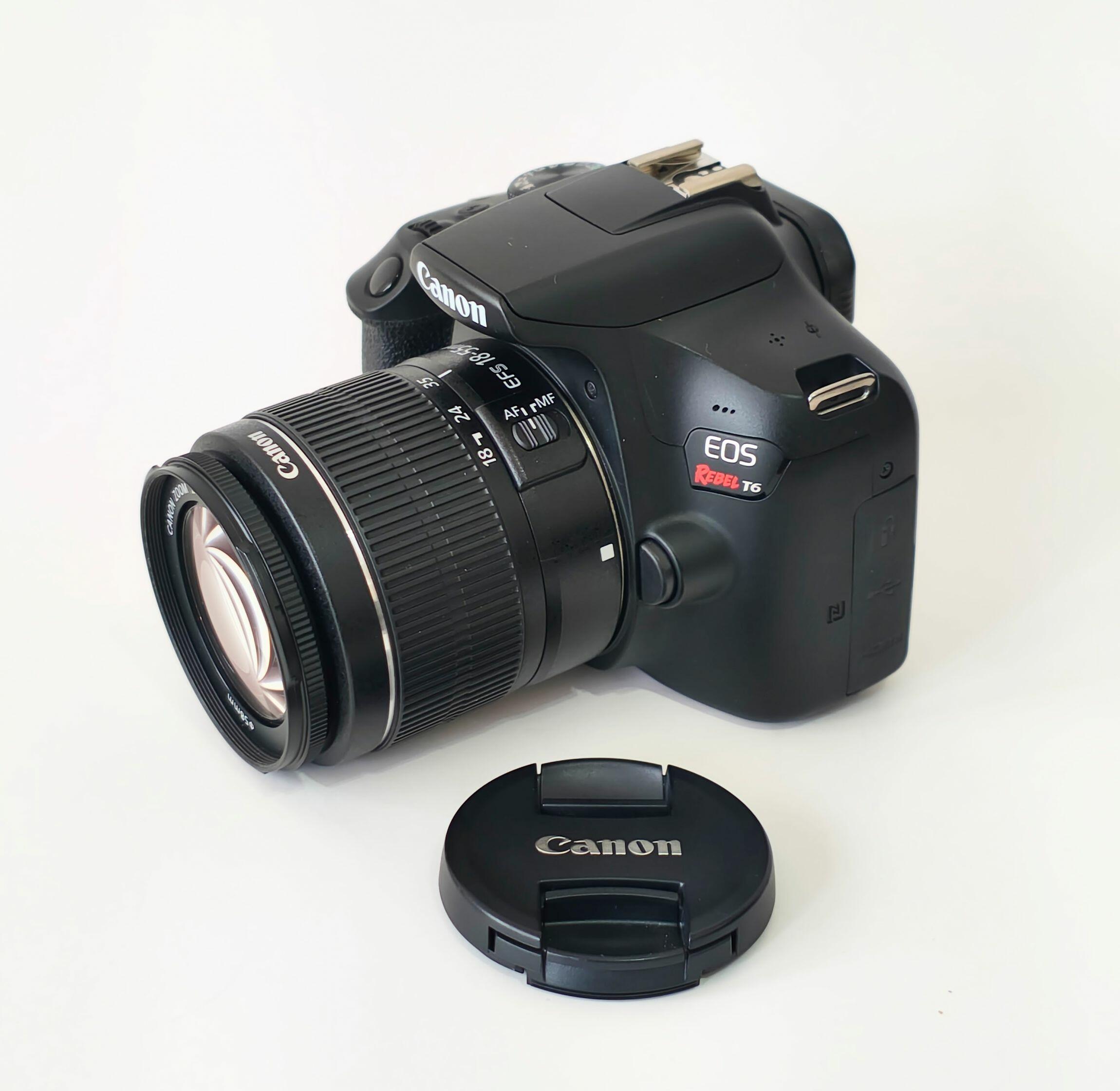 Canon EOS RT＋ レンズ Câmera Canon EOS Rebel T6 - Lente EF-S 18-55 IS II - a partir de R