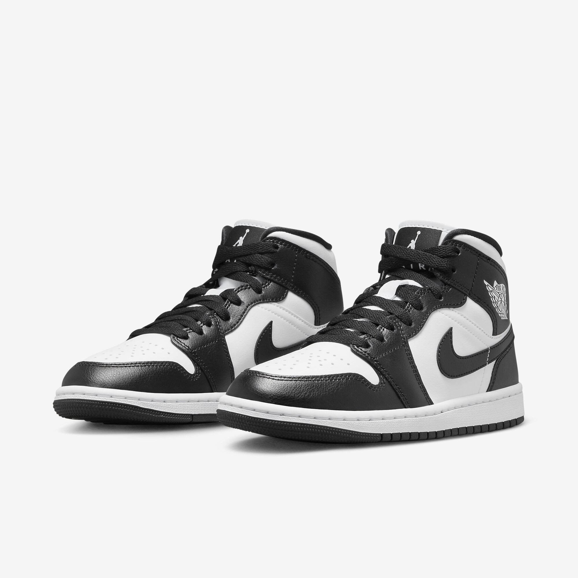 Tênis Nike Air Jordan 1 Mid Panda - Preto e Branco - Sneakers New