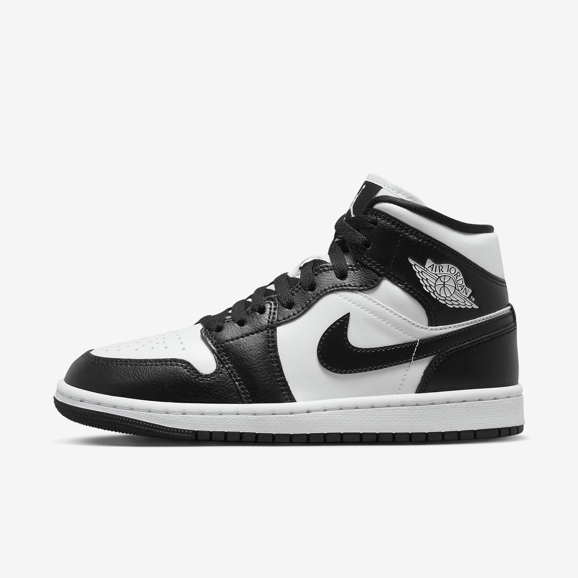 Tênis Nike Air Jordan 1 Mid Panda - Preto e Branco - Sneakers New