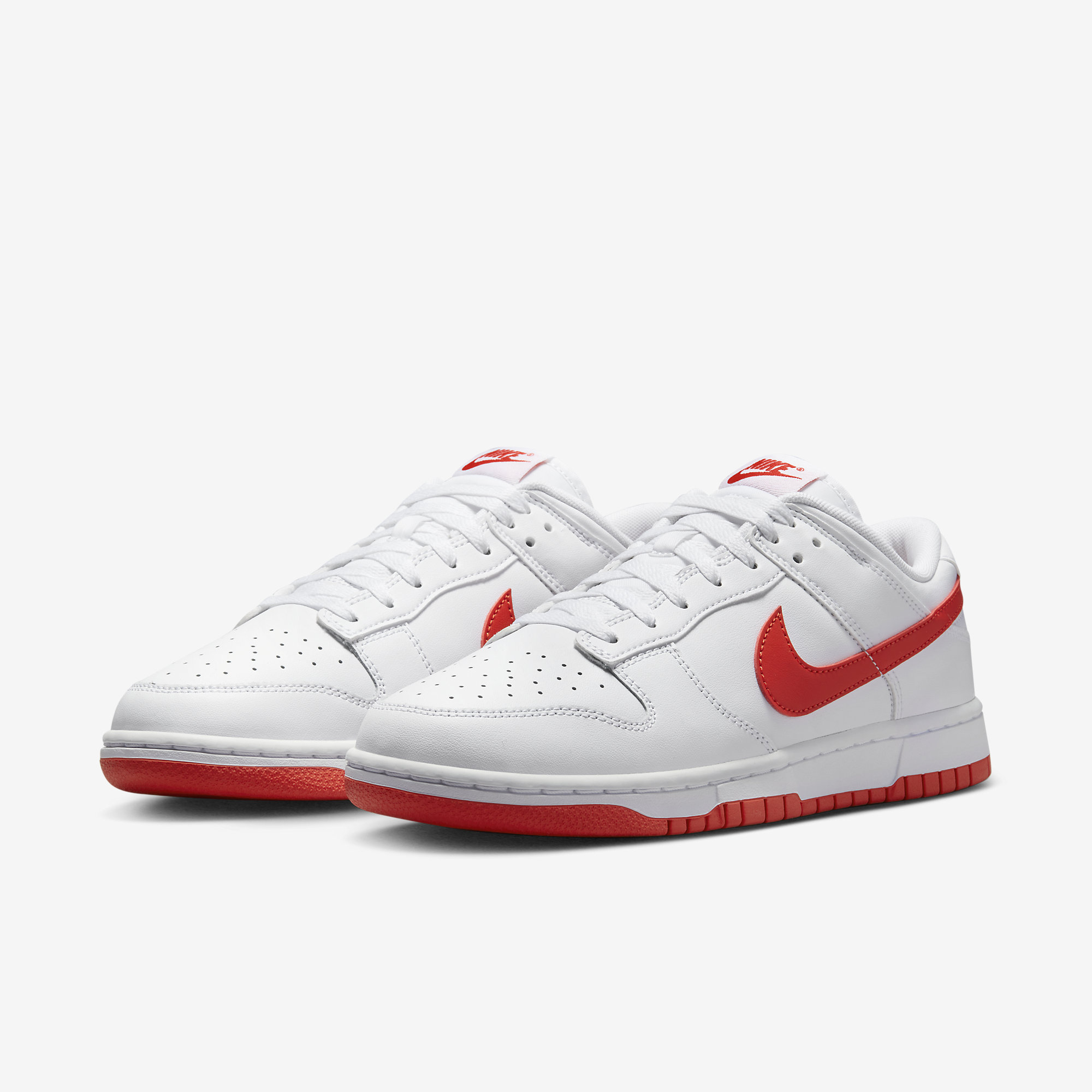 NIKE Dunk Low SPレッド/ホワイト Tênis Nike Dunk Low Retro - Branco e Vermelho - Sneakers New