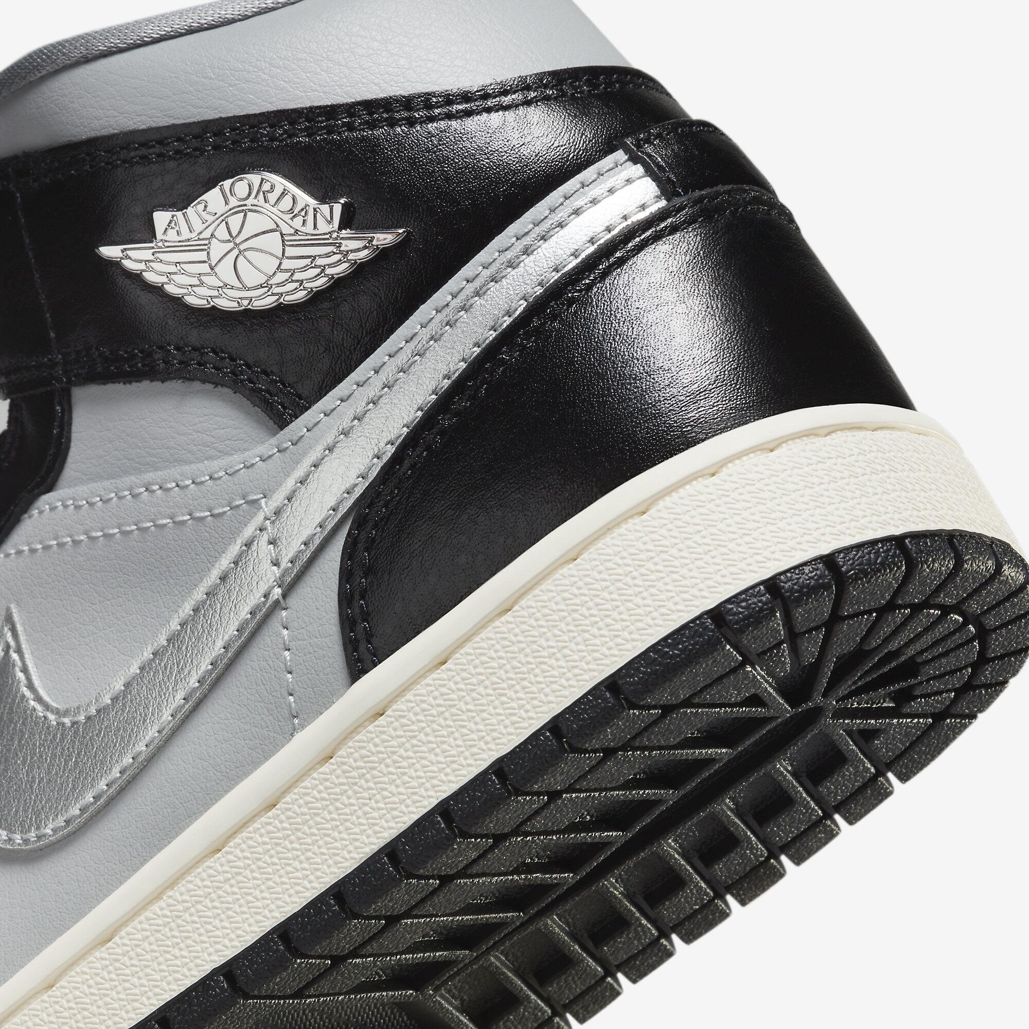 Tênis Nike Air Jordan 1 Mid - Preto e Cinza | Sneakers New