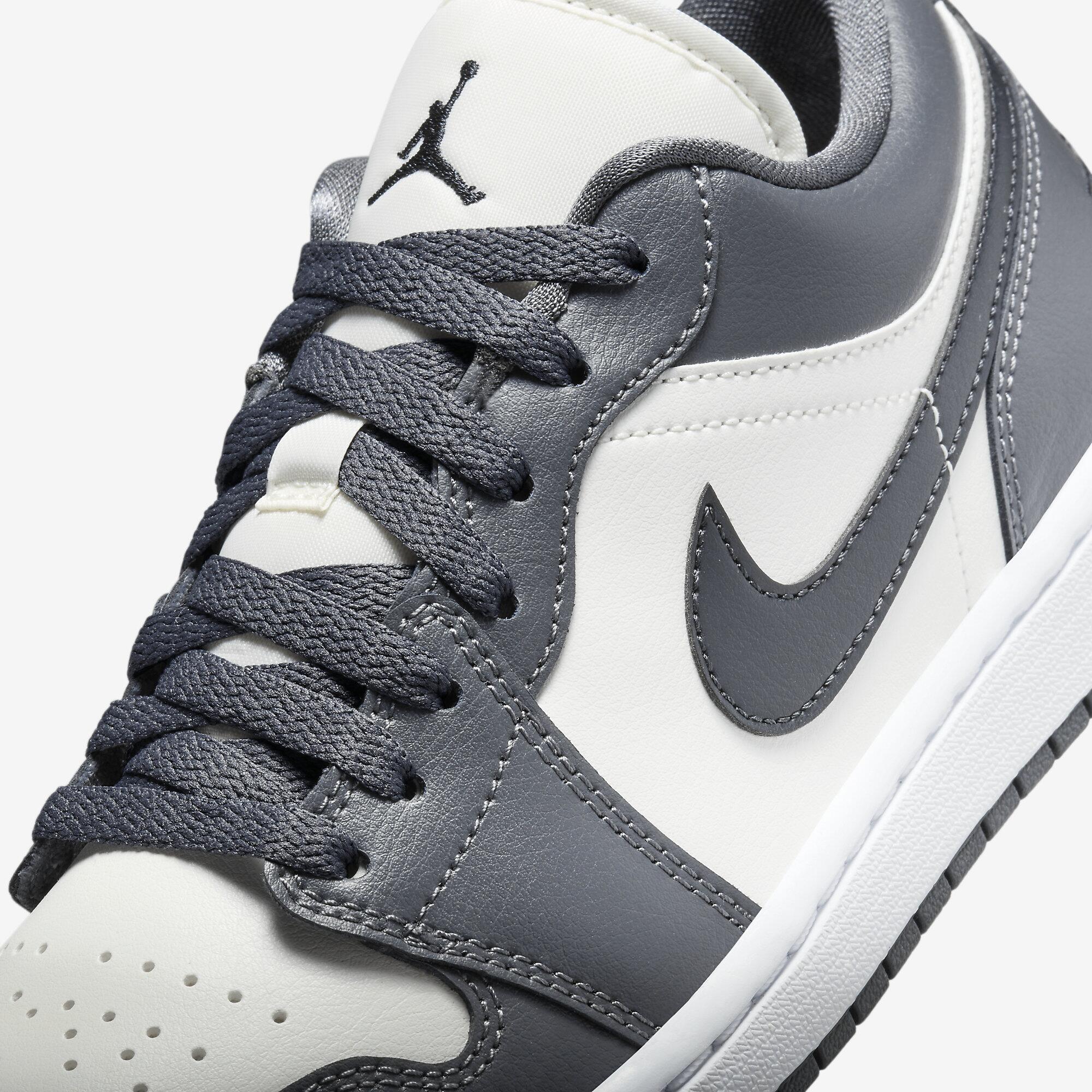 Tênis Nike Air Jordan 1 Low - Cinza e Branco - Sneakers New - Site