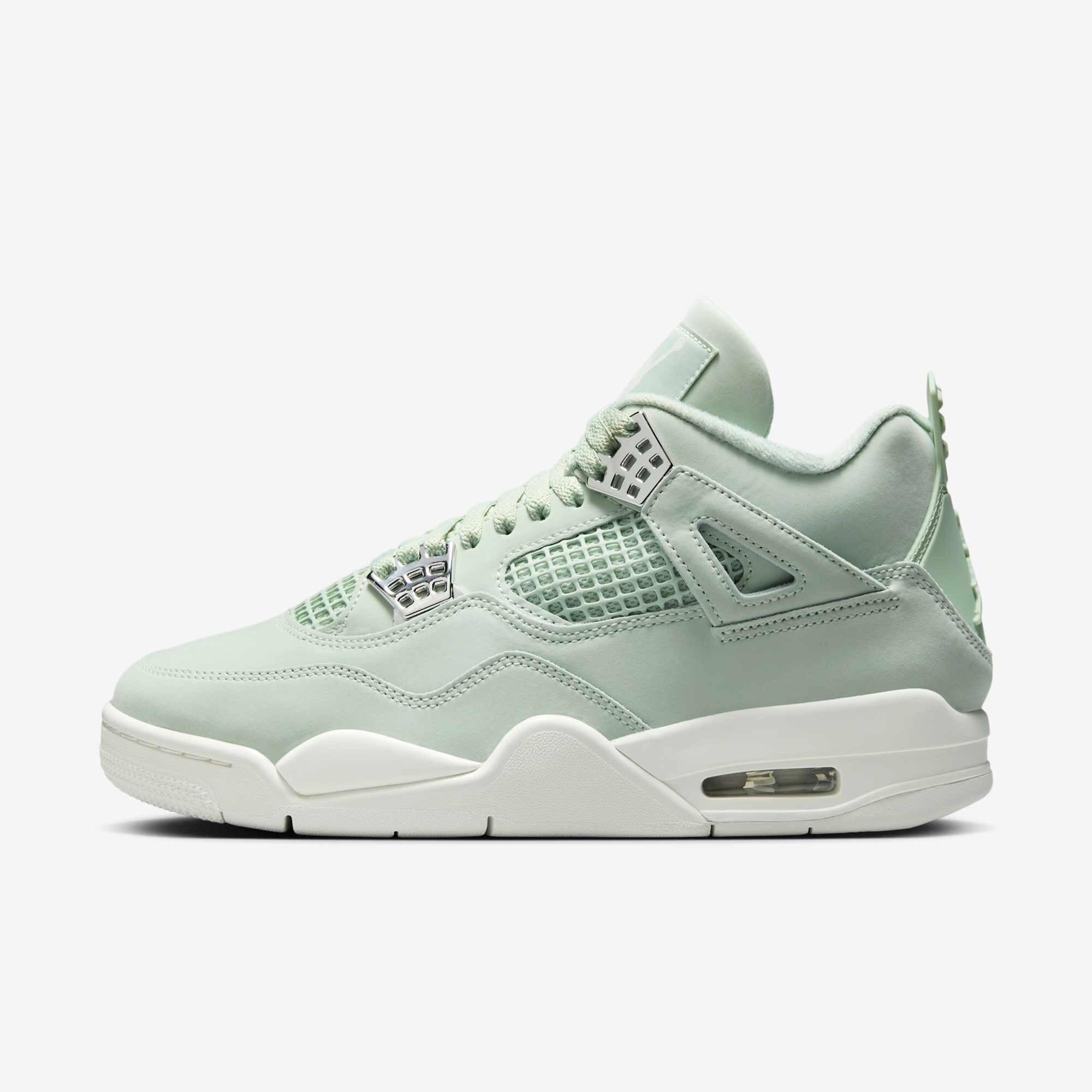 Tênis Air Jordan 4 Retro Seafoam Sail - Verde