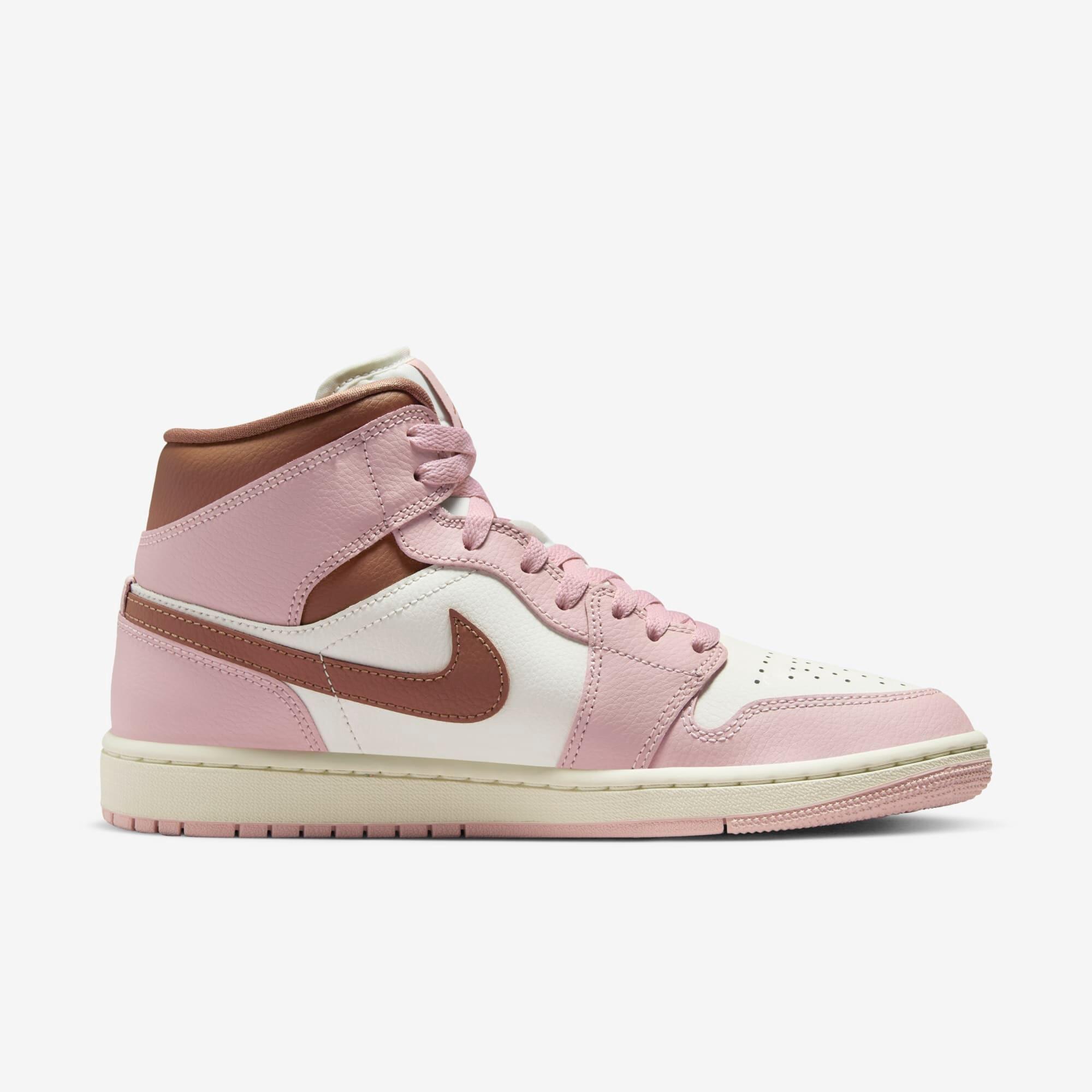シューズ(女性用) NikeGS Air Jordan 1 Mid Pink Tênis Air Jordan 1 Mid - Rosa