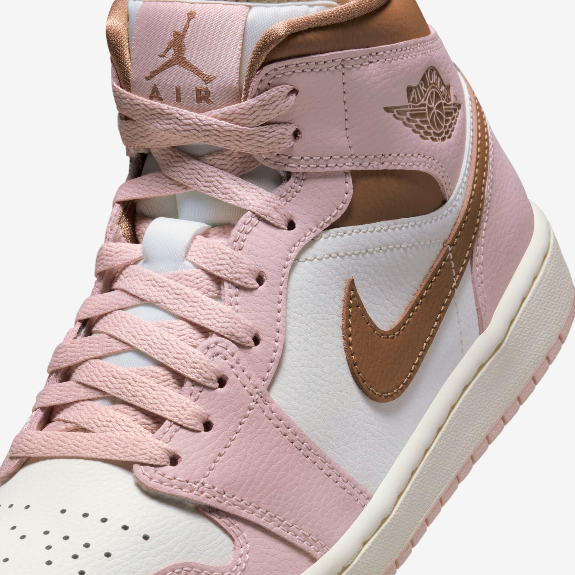 Tênis Nike Air Jordan 1 Mid - Rosa - Sneakers New - Site Oficial