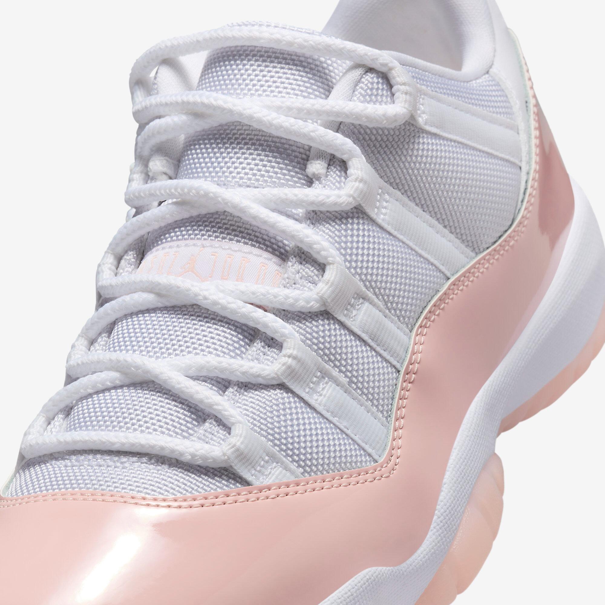 Tênis Air Jordan 11 Low Legend Pink - Branco e Rosa