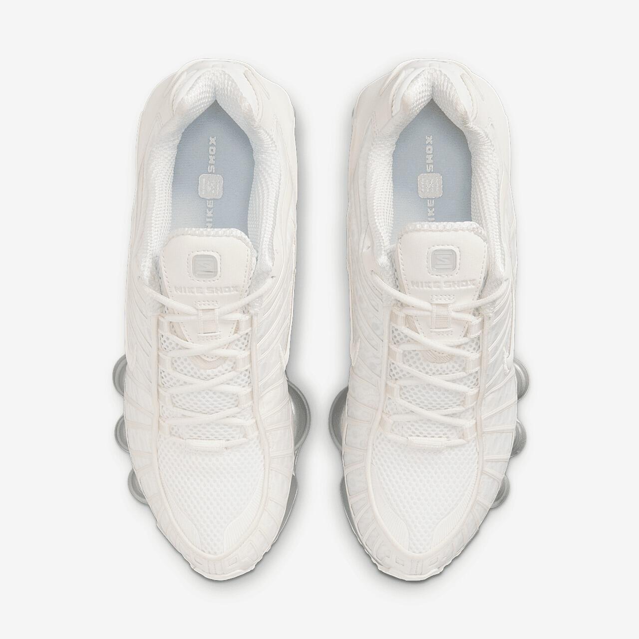 Tênis Nike Shox TL Sail White Silver | Sneakers New