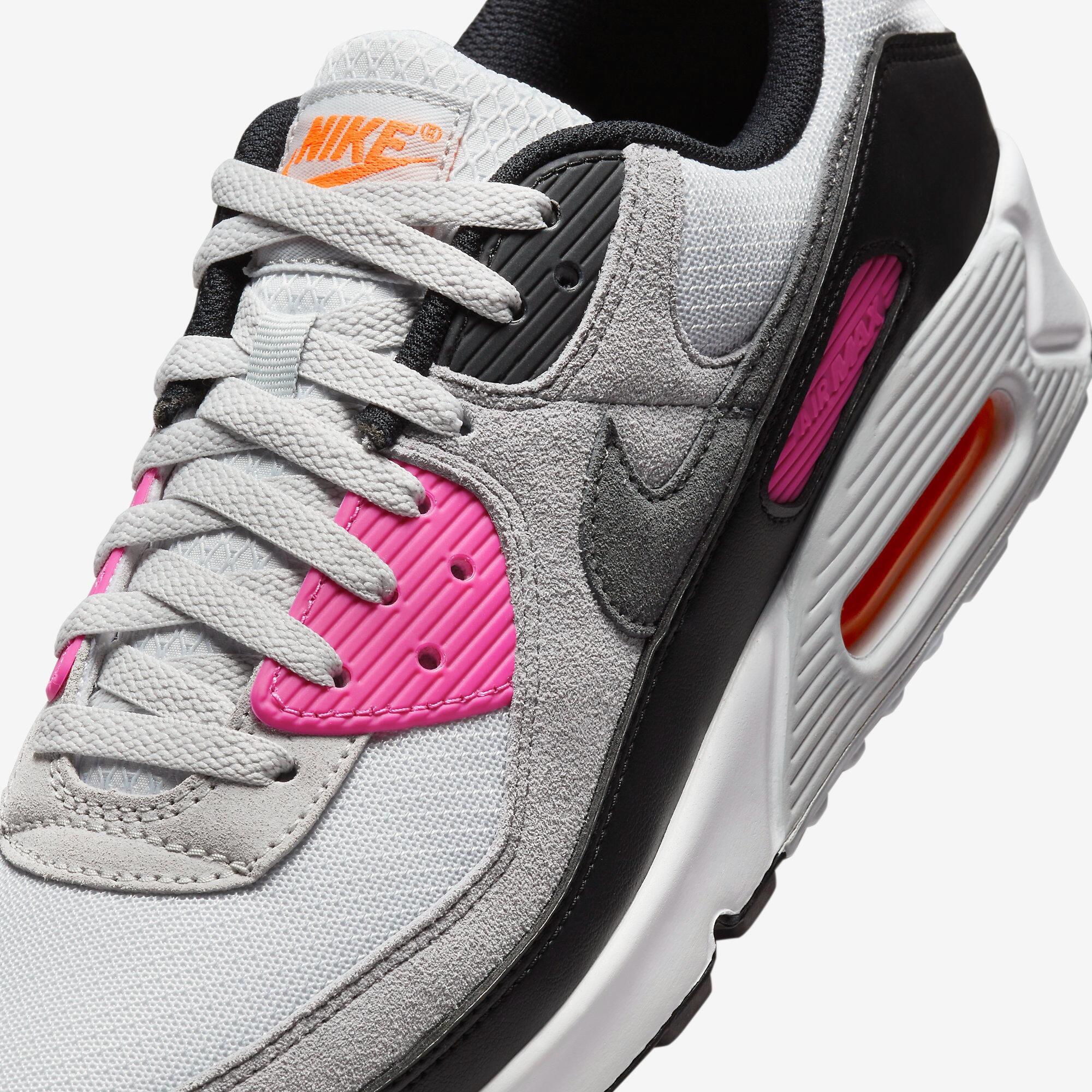 Tênis Nike Air Max 90 Cinza Rosa Laranja FN6958-003