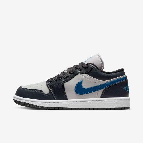 Tênis Air Jordan 1 Low SE Obsidian Suede - Azul IO7448-400
