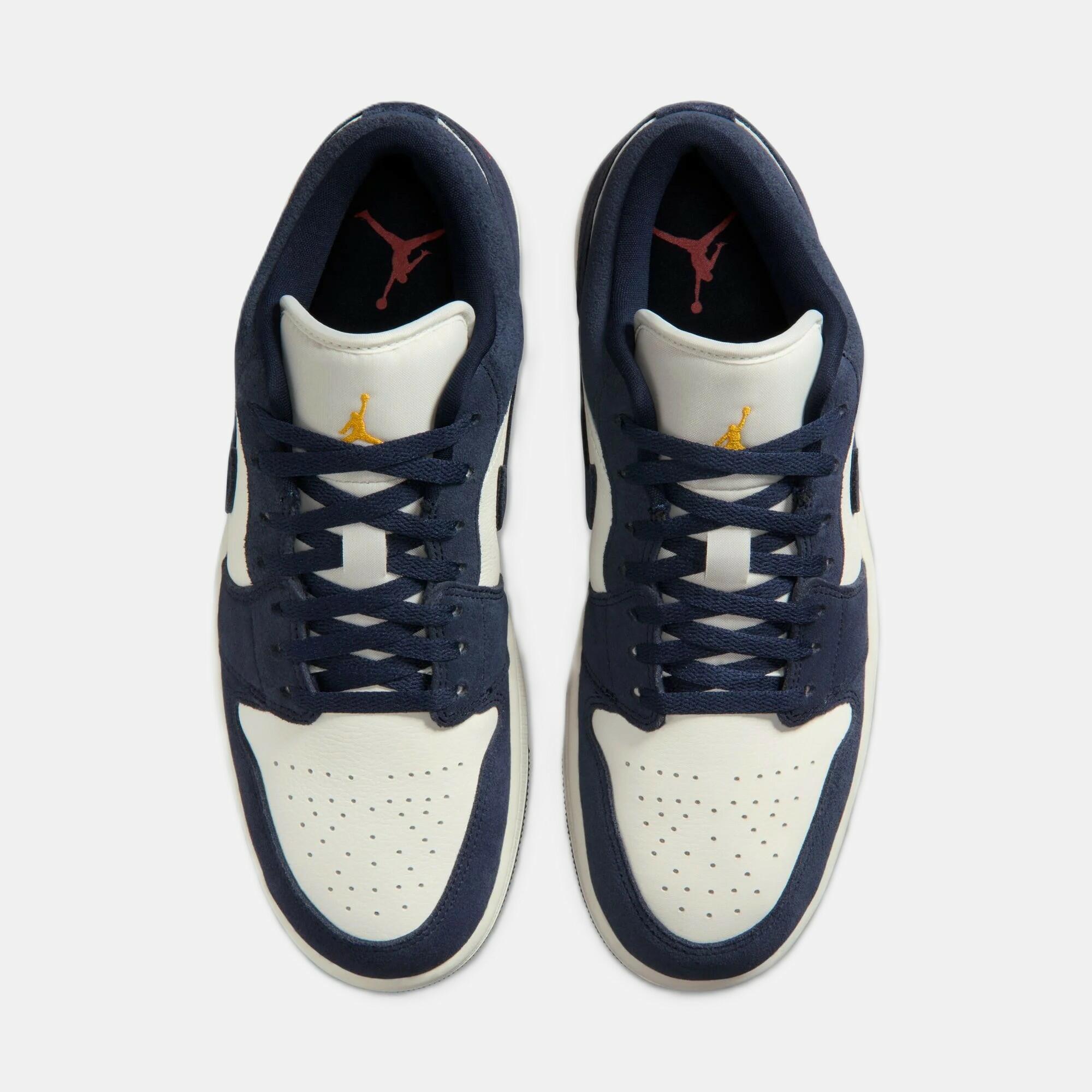 Tênis Air Jordan 1 Low SE Obsidian Suede - Azul IO7448-400