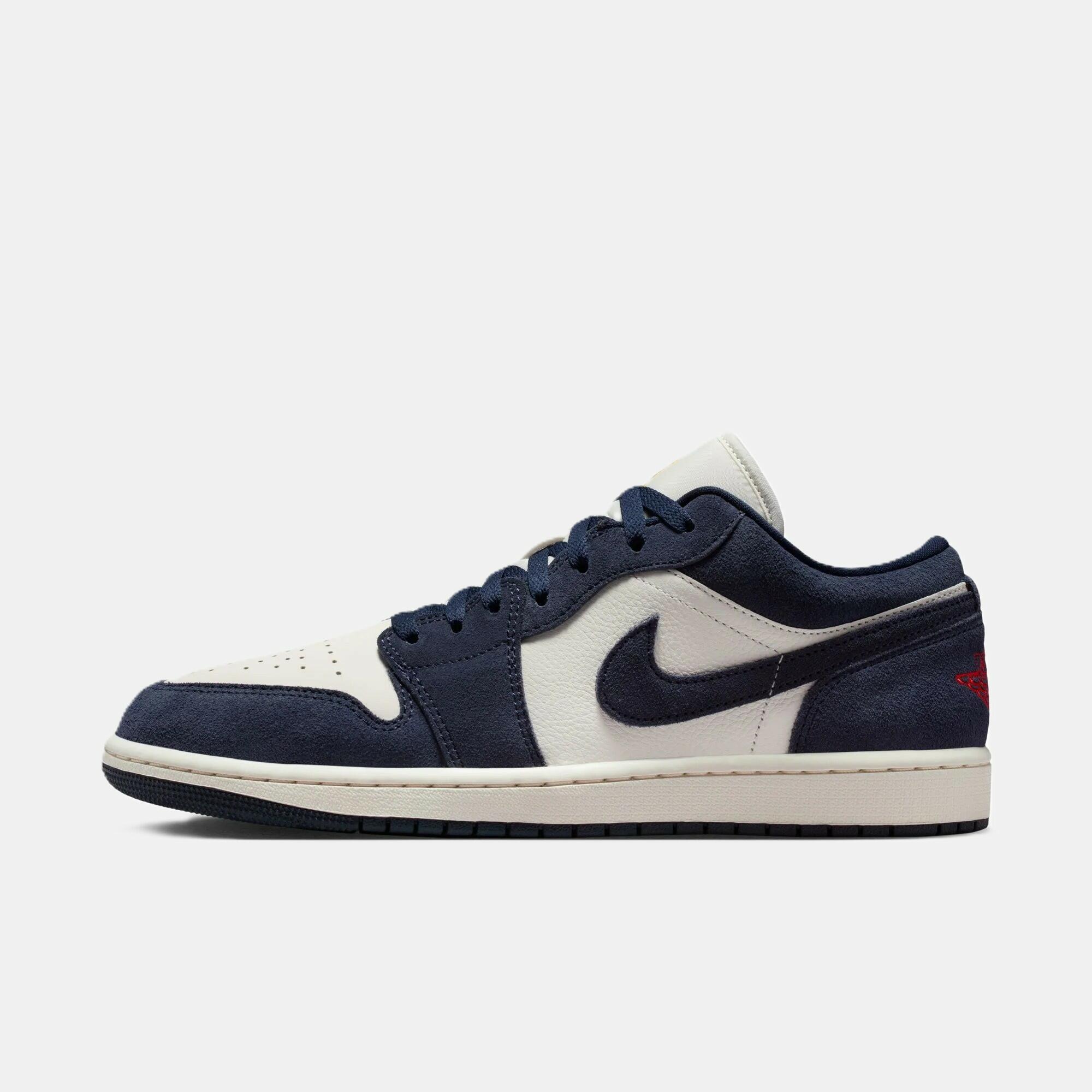 Tênis Air Jordan 1 Low SE Obsidian Suede - Azul IO7448-400