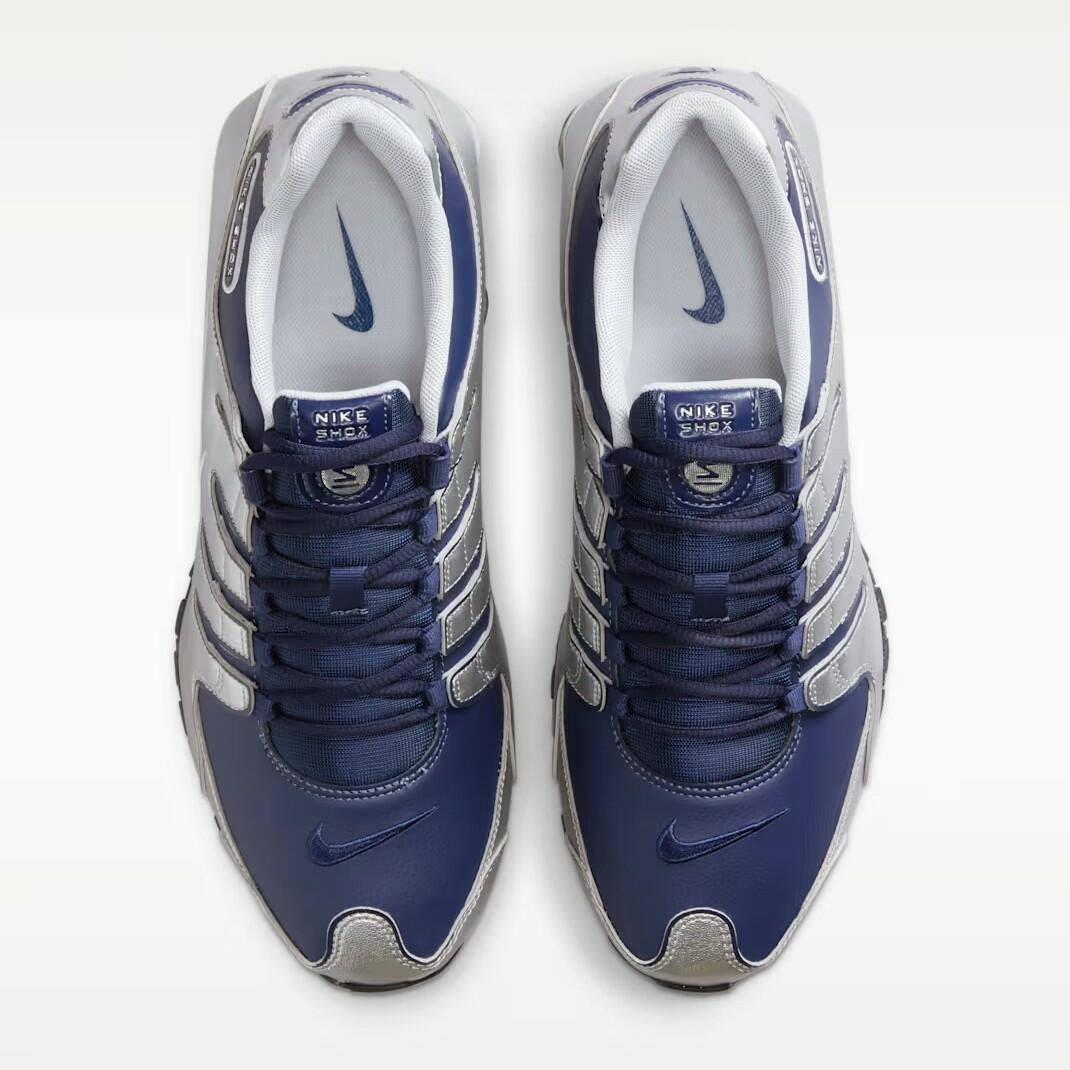 Tênis Nike Shox NZ Midnight Navy Cinza e Azul 378341-402