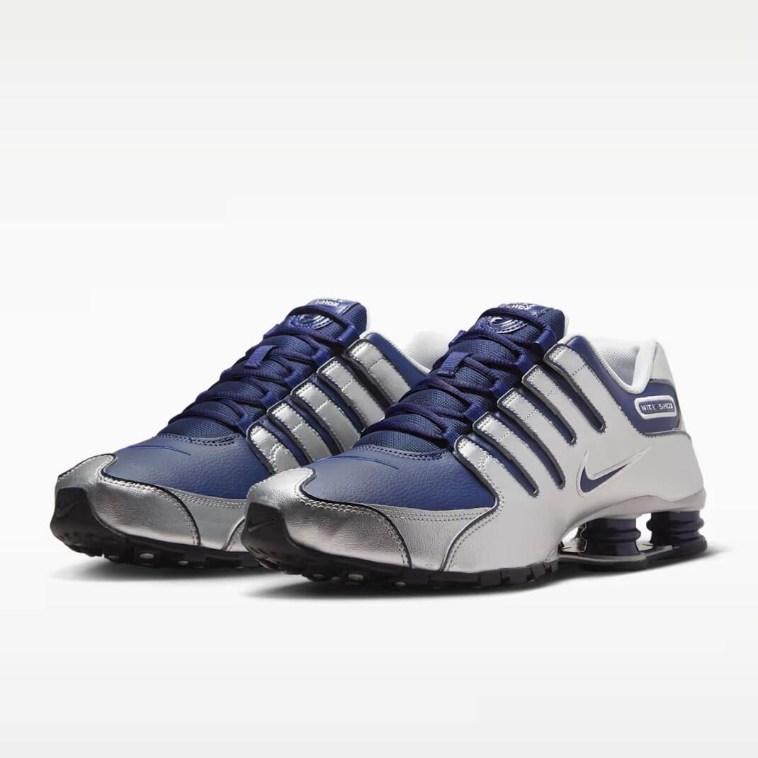 Tênis Nike Shox NZ Midnight Navy Cinza e Azul 378341-402