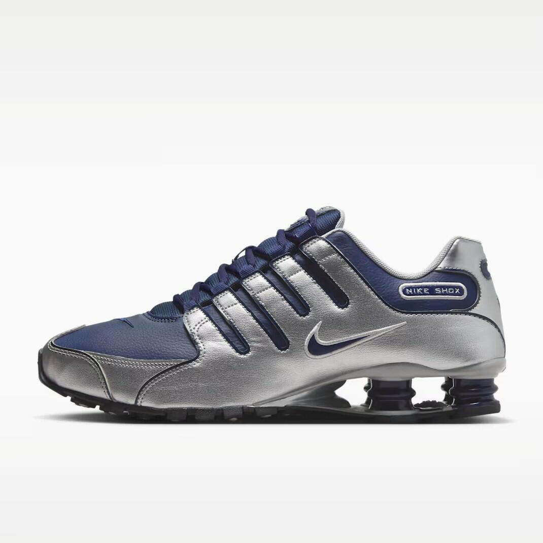 Tênis Nike Shox NZ Midnight Navy Cinza e Azul | Sneakers New