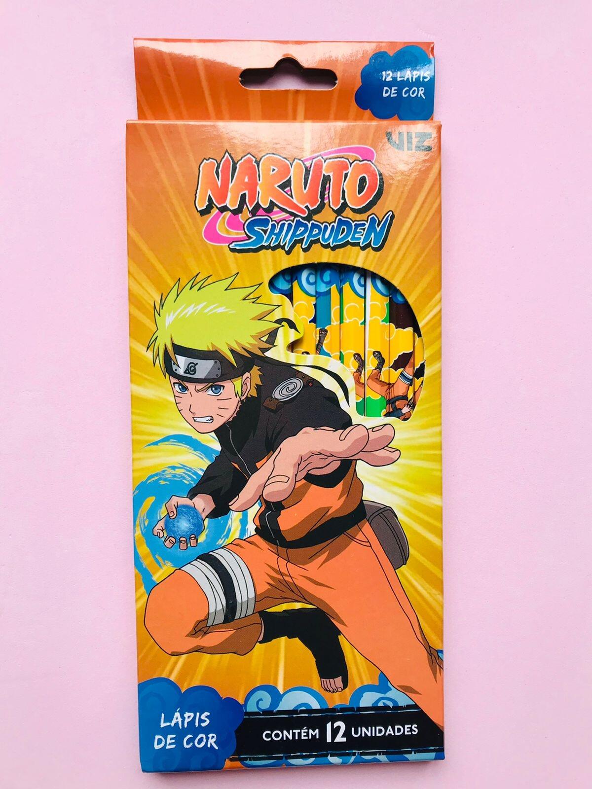 Lápis De Cor 12 Cores Naruto - Tris