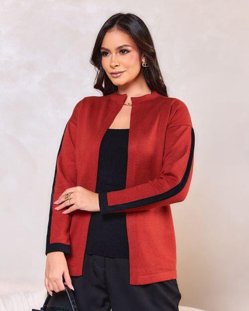 Comprar Cardigan Modal Faixa na Manga 6026