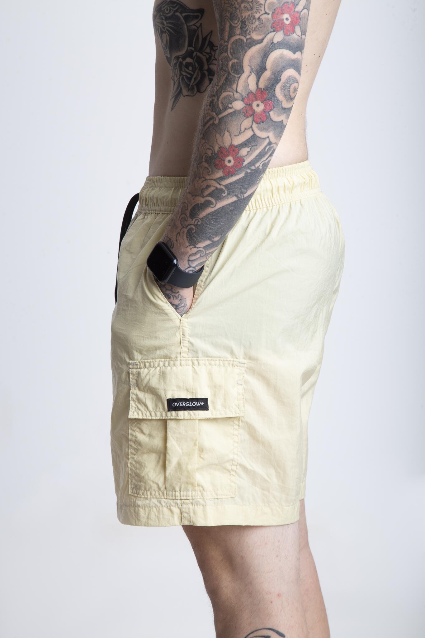 Comprar Short Cargo Poliamida Bege - Overglow co