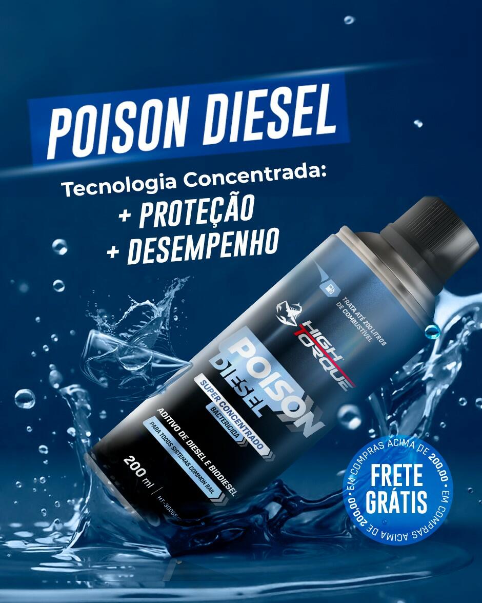 Comprar Aditivo Poison Diesel Bactericida 200ml(4un) - a partir de