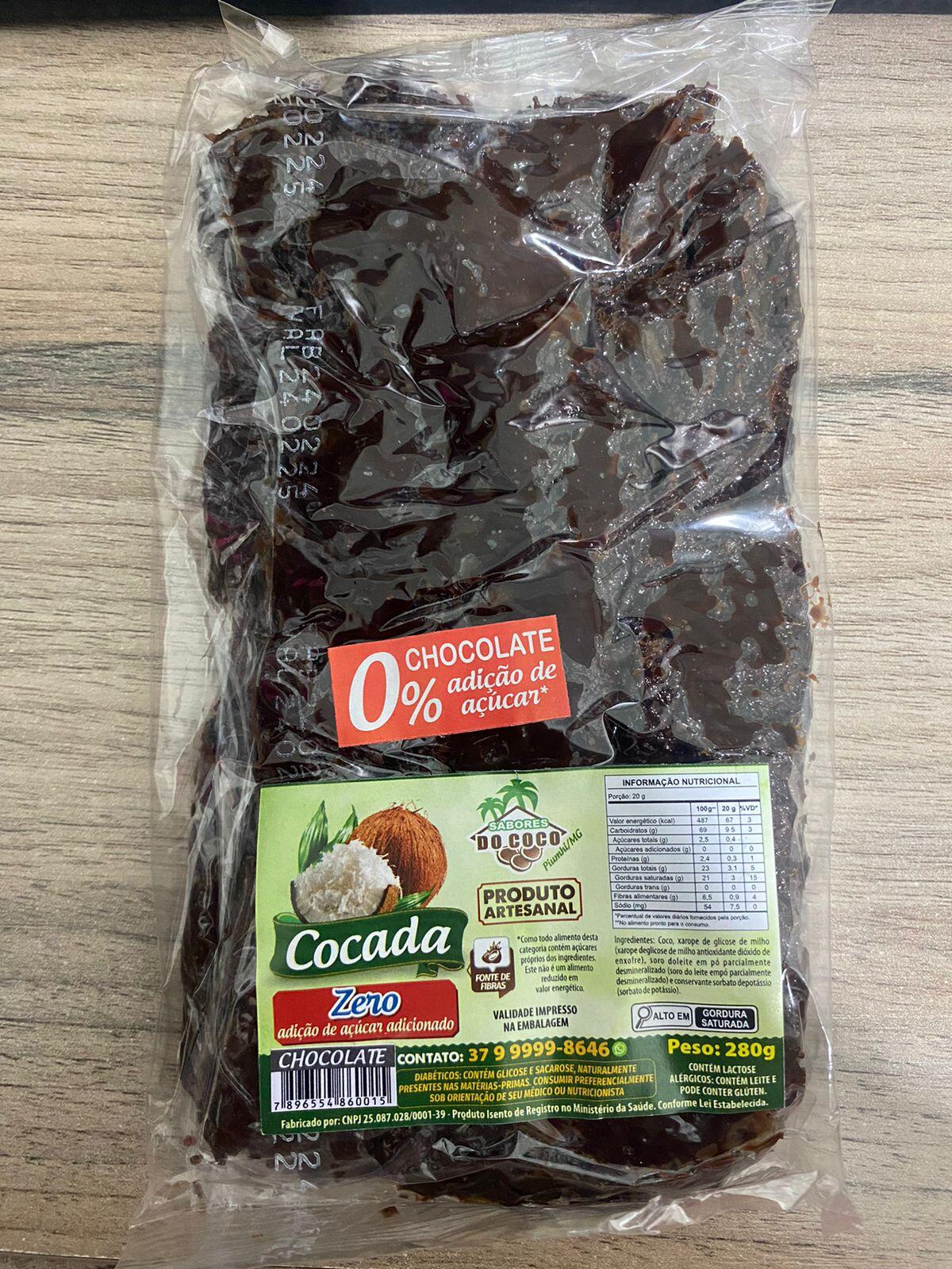 cocoa様 Comprar Cocada com Chocolate sem adição de açúcares 280g, Sabores
