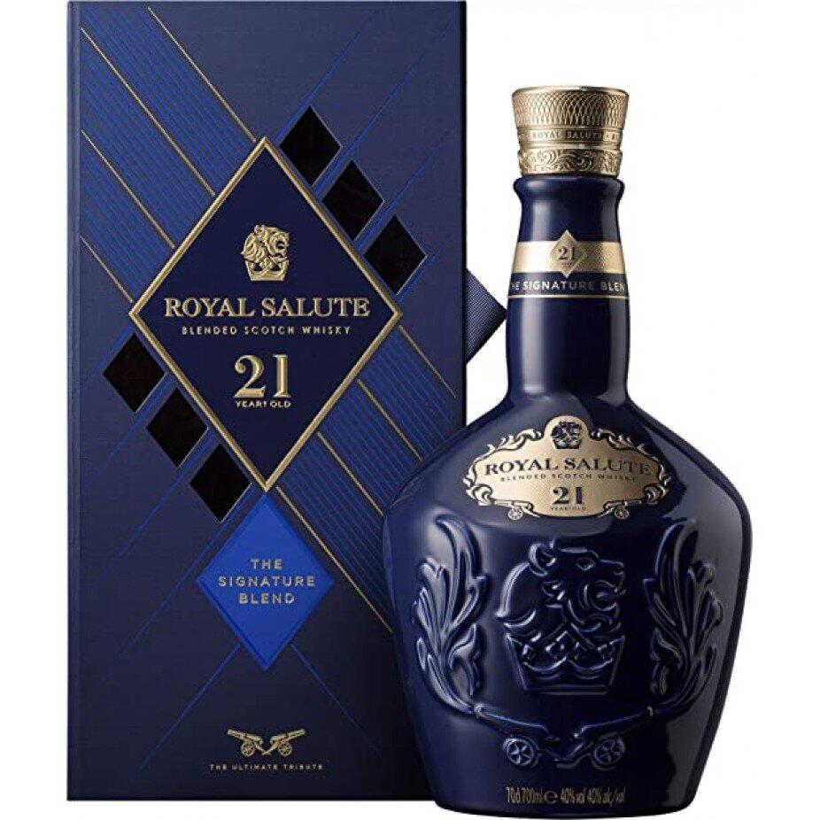 シーバス21　 SALUTE　21年 Comprar Whisky Chivas Royal Salute 21 anos 700mL - R$1.099,90
