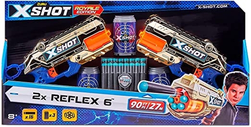 X-Shot Lançador Reflex 6 2x Royale Edition Candide - 5614