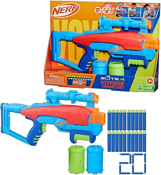 Nerf Elite Jr Lança Dardos Voyage Target Hasbro - F6361 - R$279,99