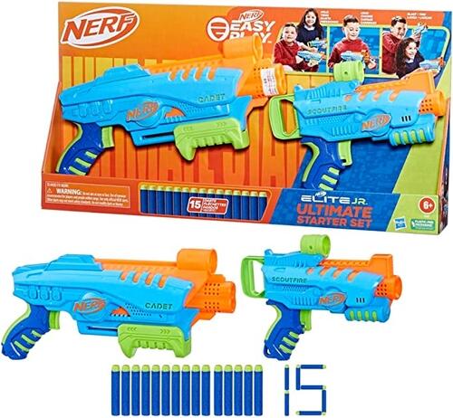 Nerf Lança Dardos Elite Jr Kit Ultimate Start Hasbro - F6369 - R