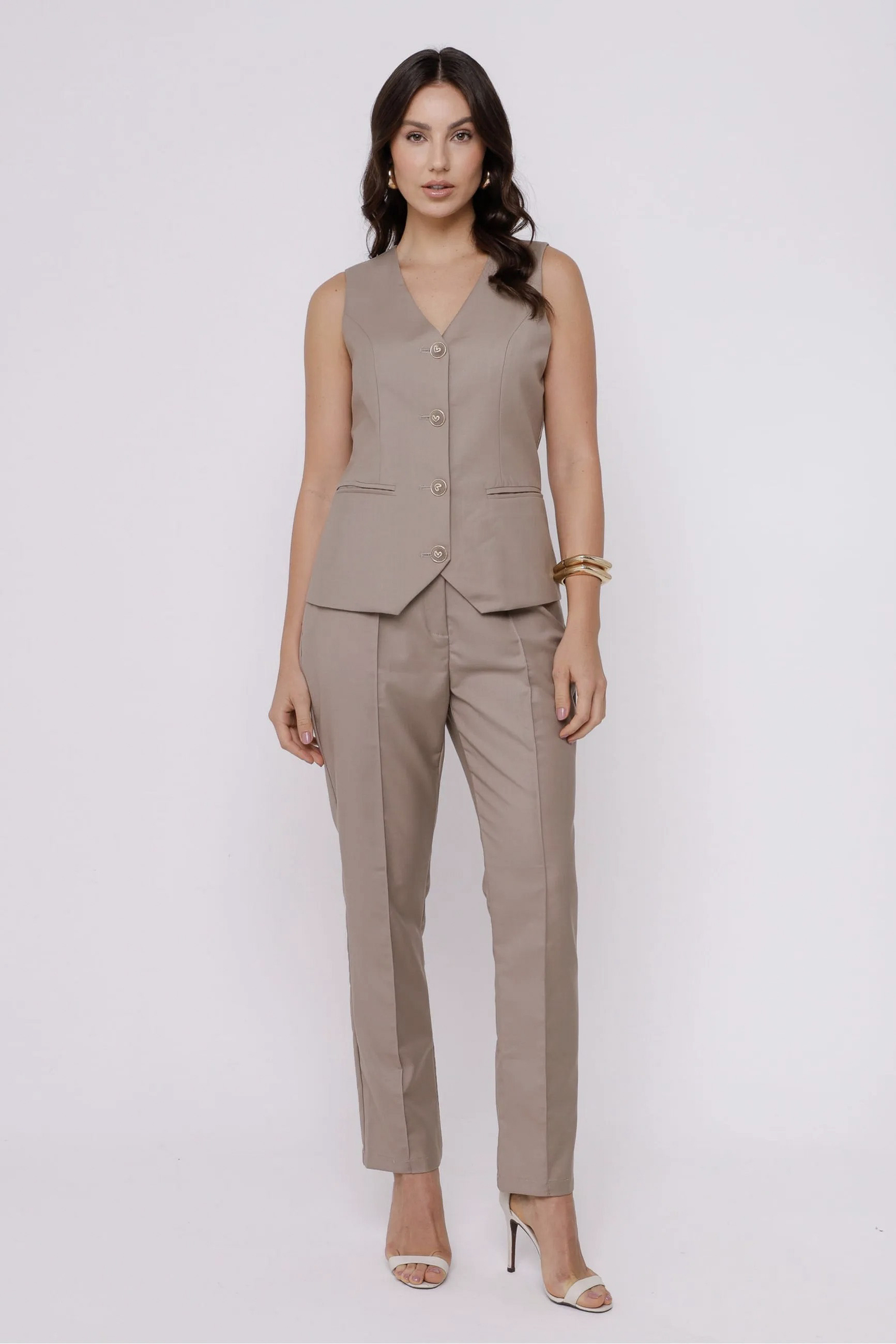 Comprar Calça Reta de Alfaiataria Veste Shop Roupa Feminina Lupo