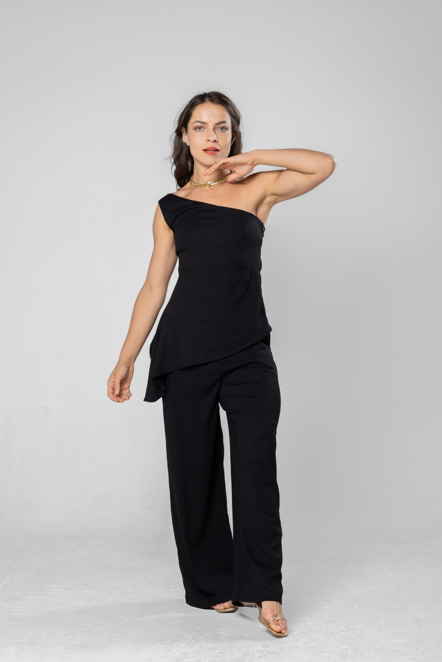 Conjunto Linho - Regata e Pantalona