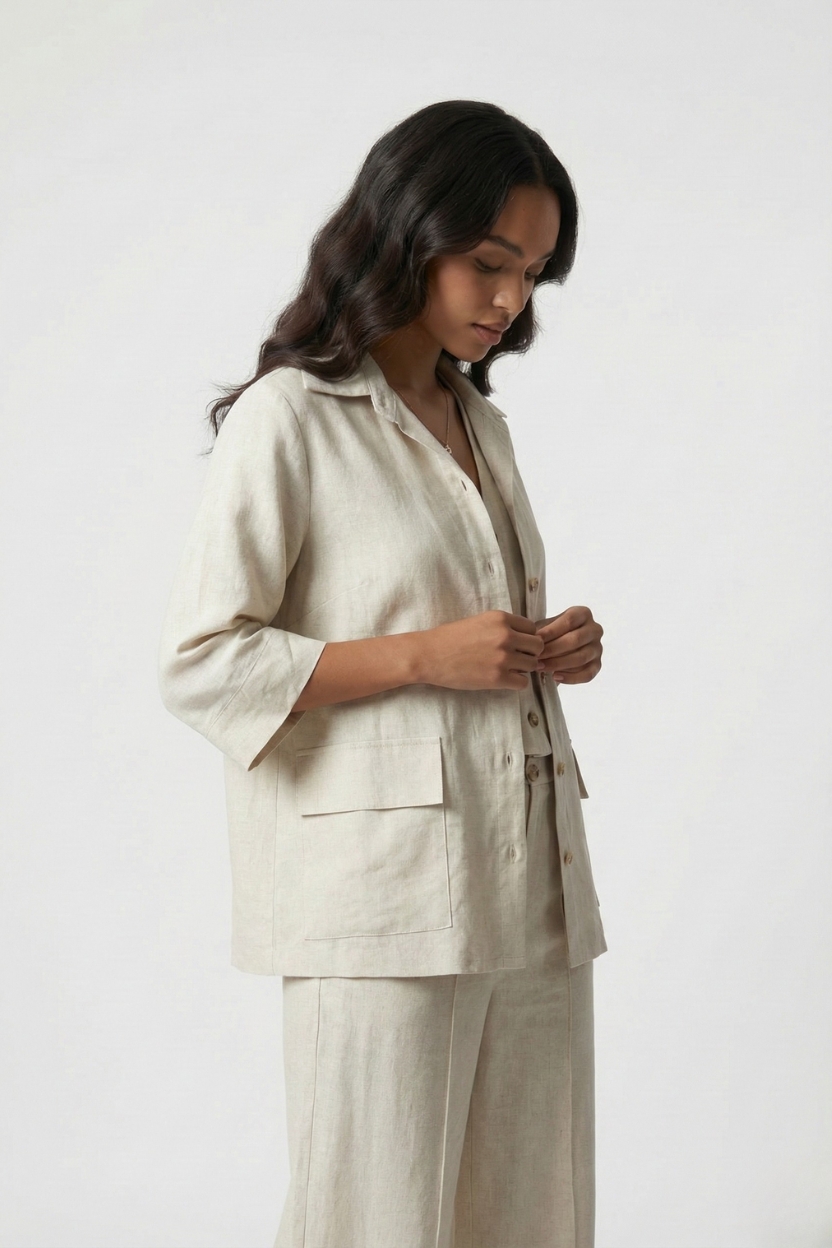 Camisa Botões Linho