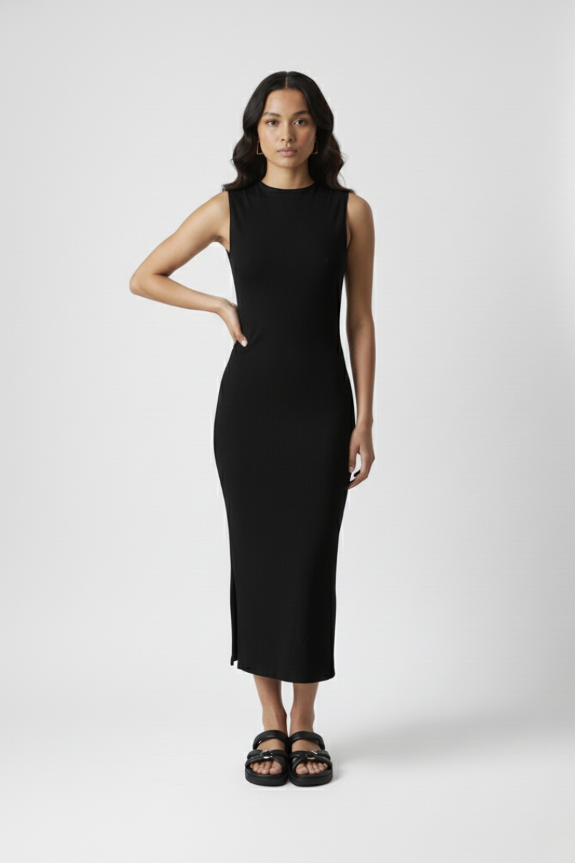 VESTIDO MIDI Slin Ribana