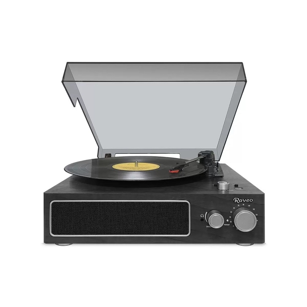 Vitrola Toca Discos Raveo Studio Usb Bluetooth FM Aux Preta