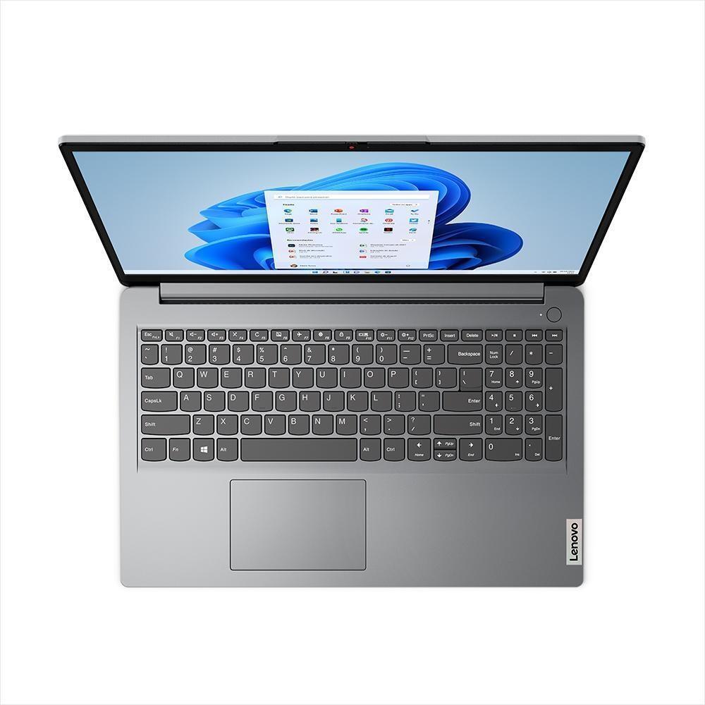 Notebook Lenovo i3 8GB 256GB SSD 15.6? HD W11 Cinza - a partir de