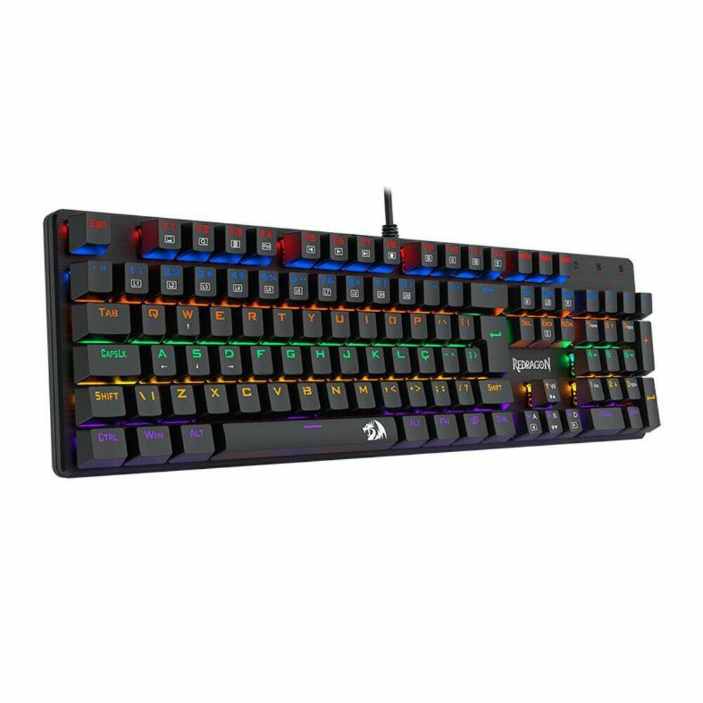 Teclado Mecânico Redragon Valheim Rainbow Brown ABNT2 - a partir