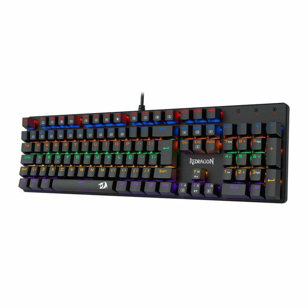 Teclado Mecânico Redragon Valheim Rainbow Brown ABNT2 - a partir
